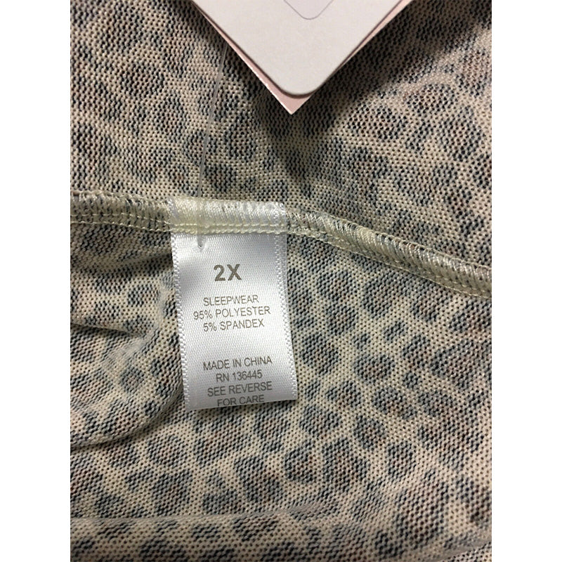 Unbranded Women's Only Pajama Pants Animal Print 2X
