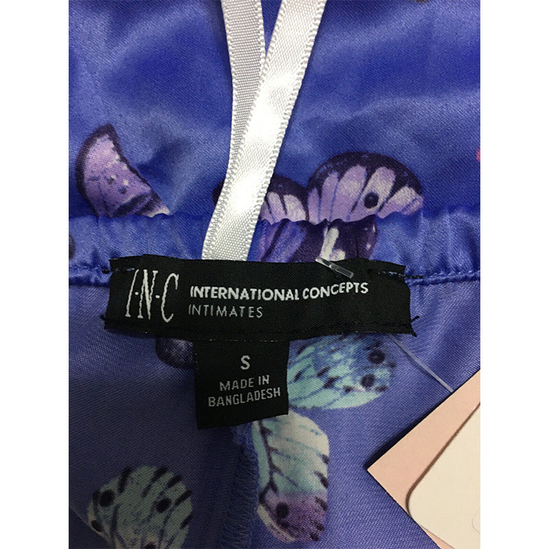 INC Pajama Short Purple Butterfly S