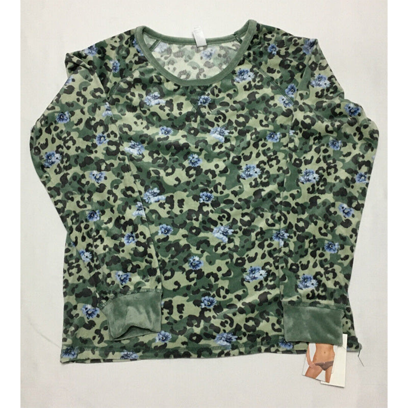 Flora Nikrooz Women's Army Only Pajama Top Green S