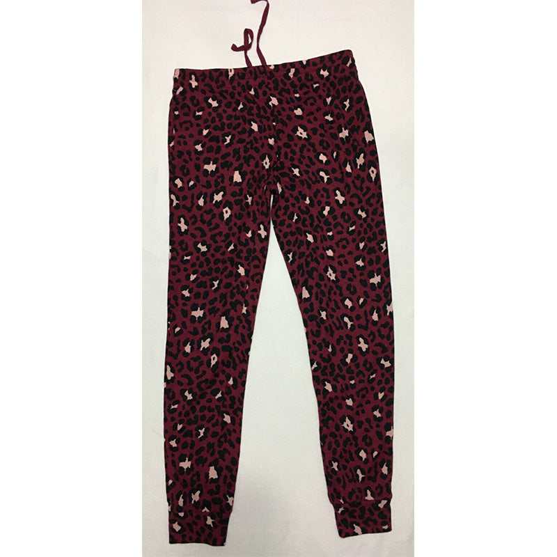 Jenni Long Sleeve Only Jogger Pant Pajama Burgundy S
