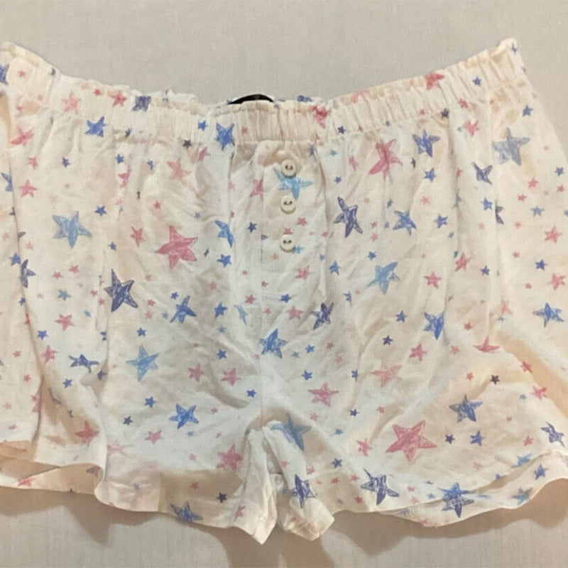 AQUA Sleep Pajama Short White M