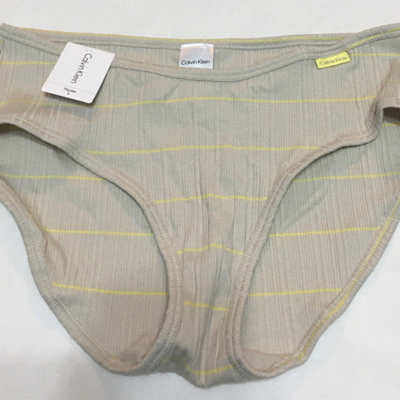 Calvin Klein Ribbed Hipster Spaced Stripe S