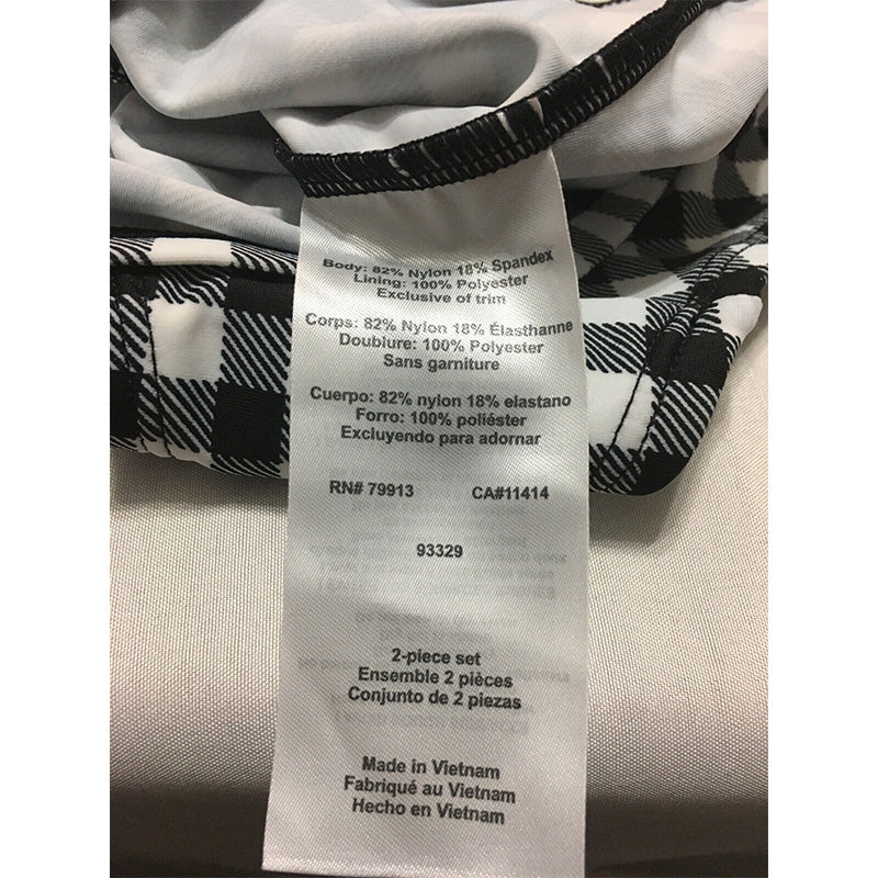 Beach Bump Swimwear Black And White S