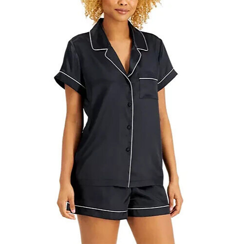 INC Only Pajama Top Black XL