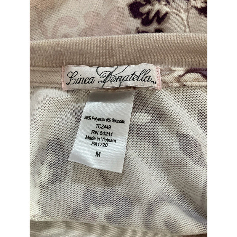 Linea Donatella Comfort Only Pajama Top Multicolor M