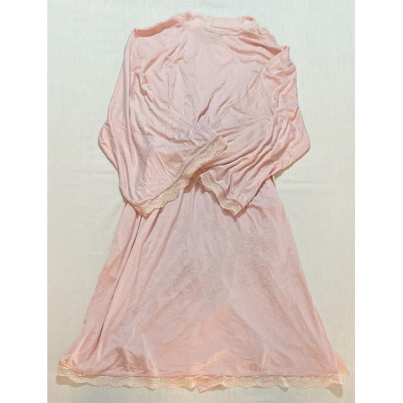 A Pea in the Pod Nursing Robe Pink L