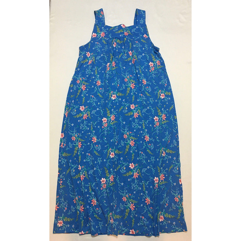 Charter Club Pajama Dress Blue Floral S