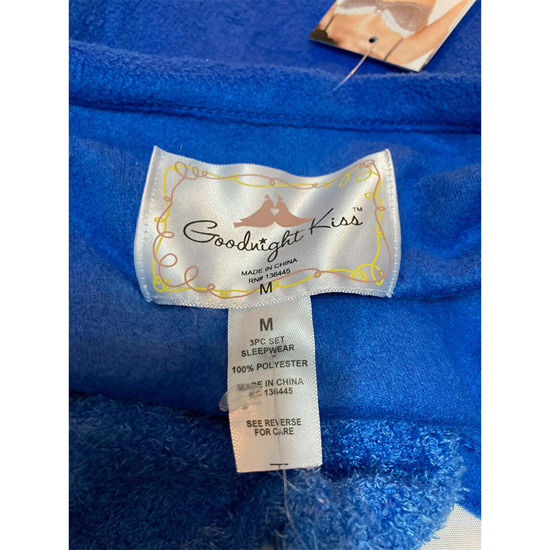 GOODNIGHT KISS Top Only Pajama Blue M