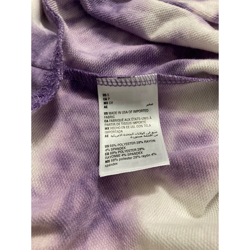 Jenni Women's Tie-Dyed Loungewear Top Purple S