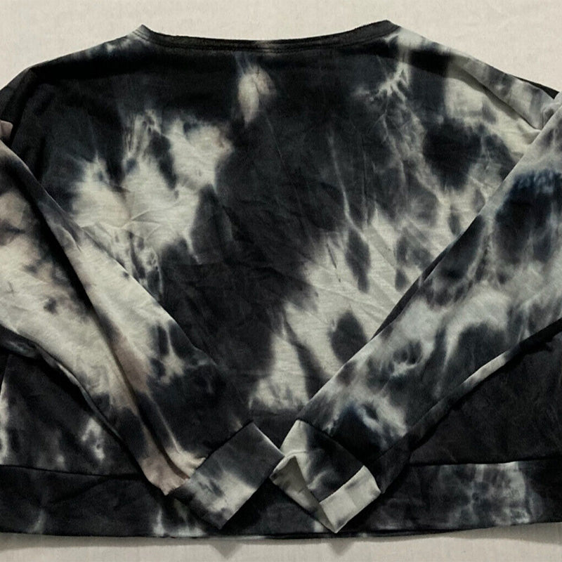 Jenni Women's Tie-Dyed Loungewear Top Black M
