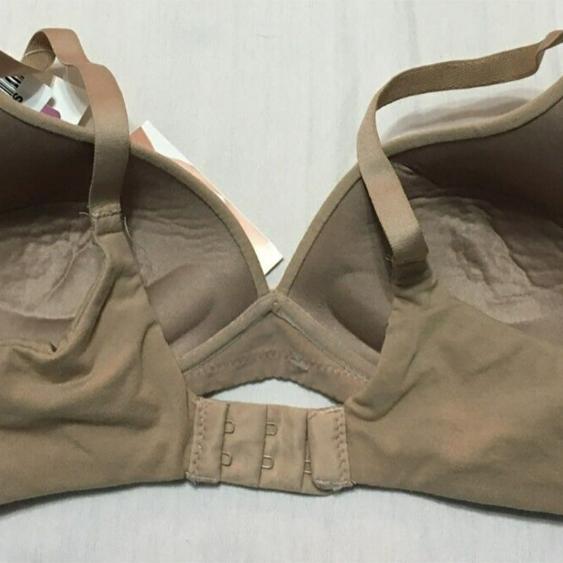 Warner's Invisible Bliss Cotton Comfort Wireless Lift T-Shirt Bra Beige 34B
