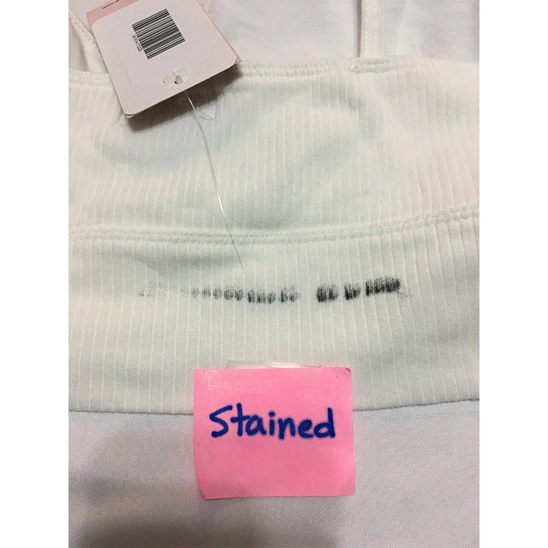 NWD Jenni Ribbed Bralette White XL