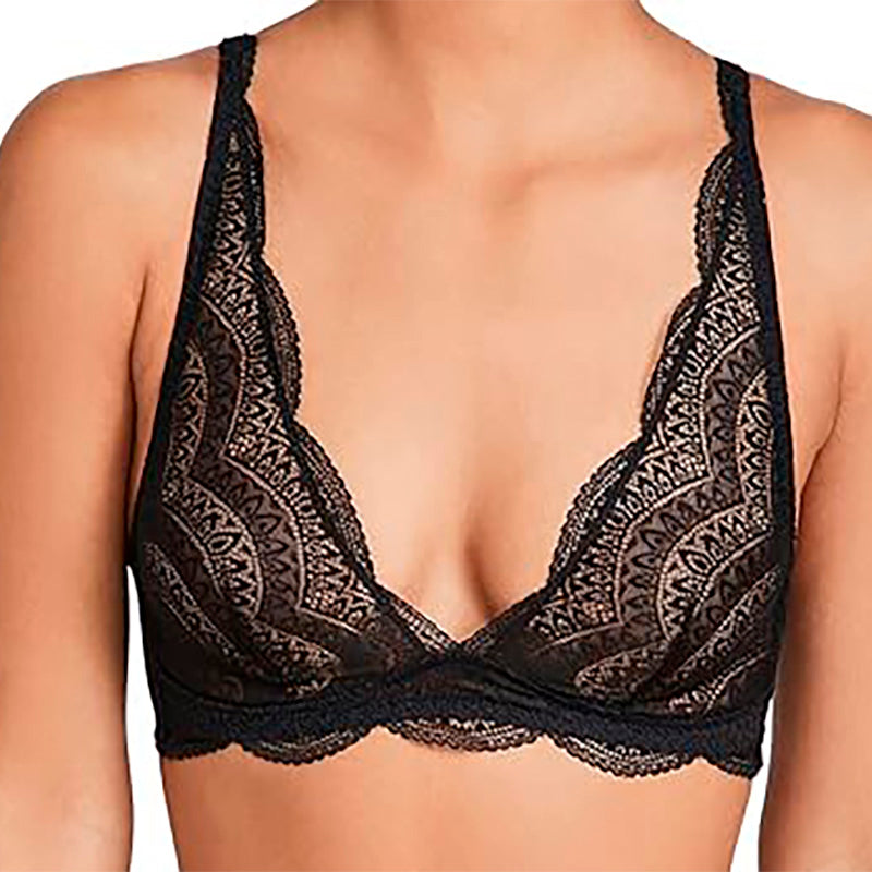 Simone Perele Karma Triangle Bralette Black XS