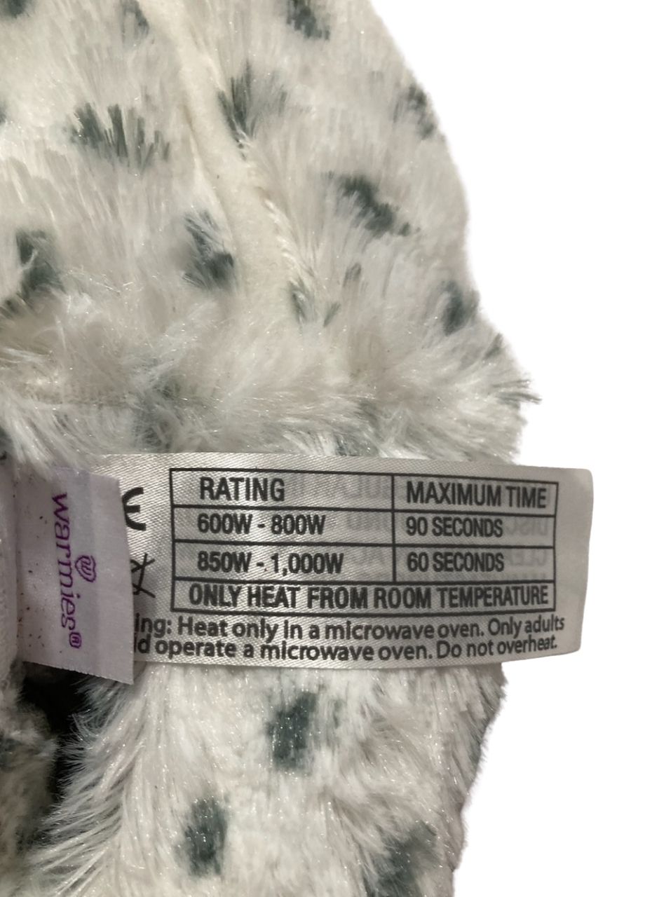 WARMIES Heated Ladies Slippers with Dried French GRAY ONE SIZE