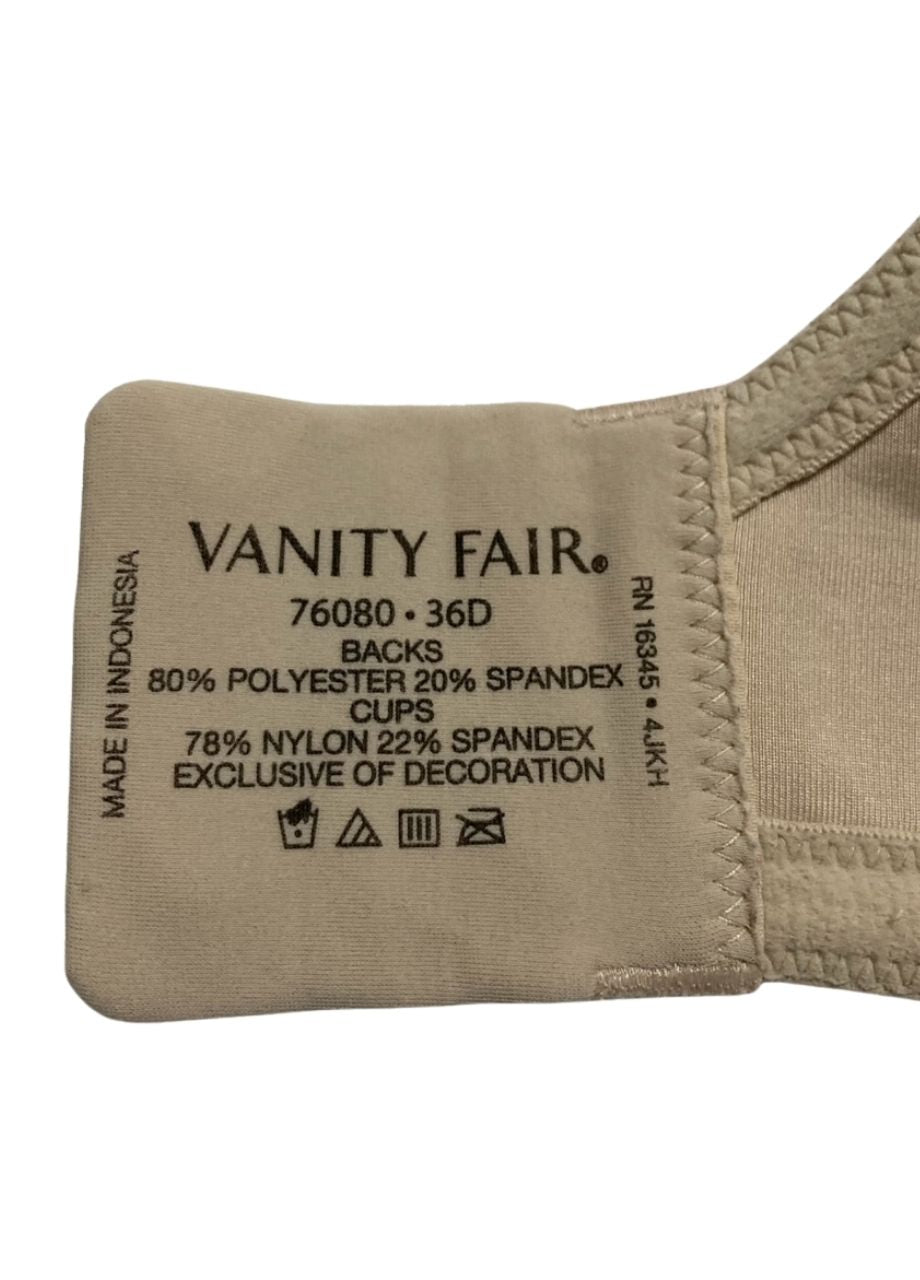 VANITY FAIR Beauty Back Smoothing Minimizer Bra DAMASK NEUTRAL 36D