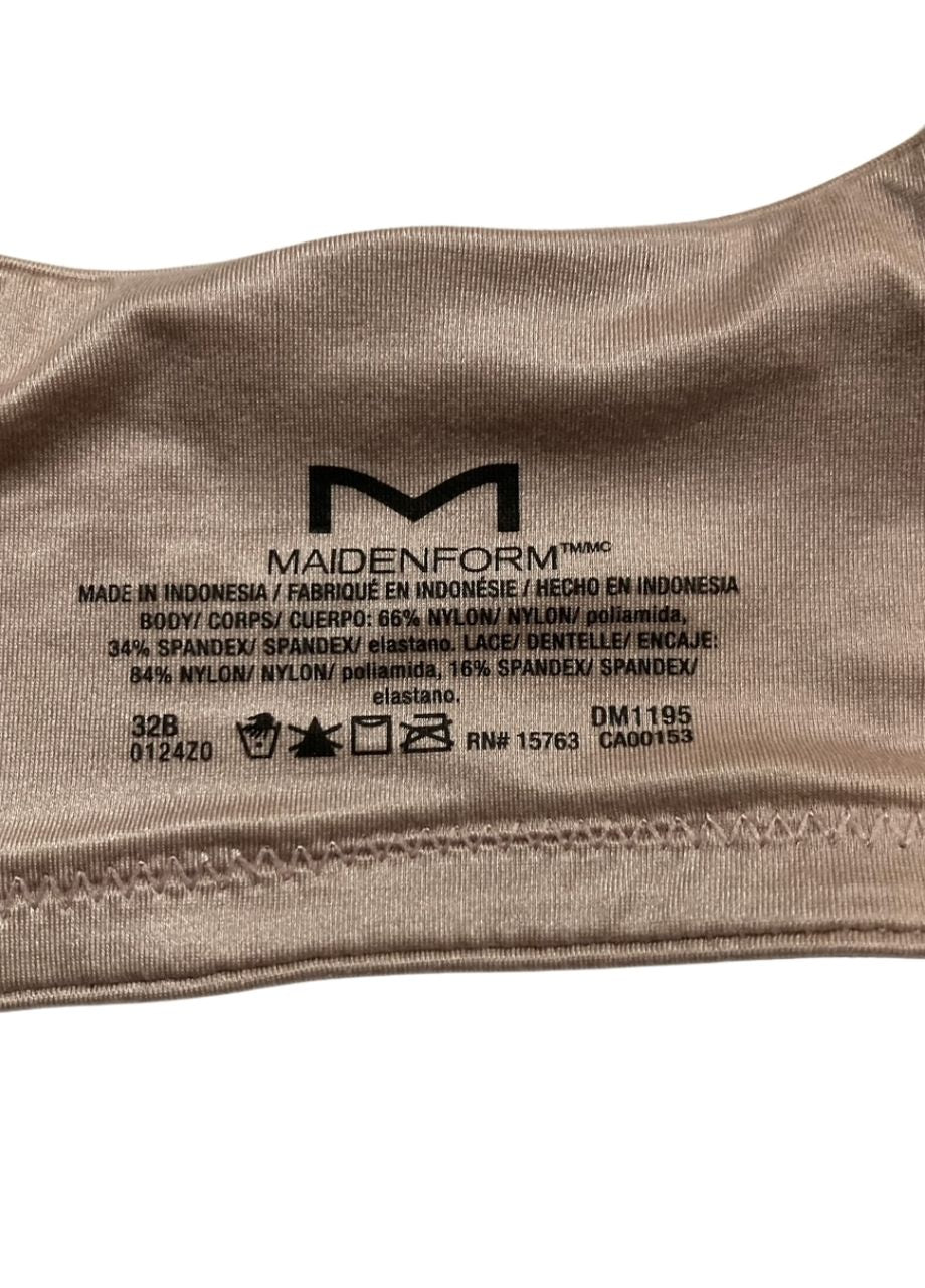 MAIDENFORM Push-Up Bra with Microfiber EVENING BLUSH 32B