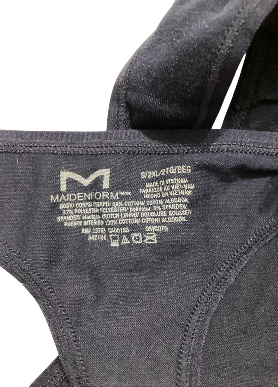 MAIDENFORM Cotton Comfort Thong Underwear BLUE 2XL