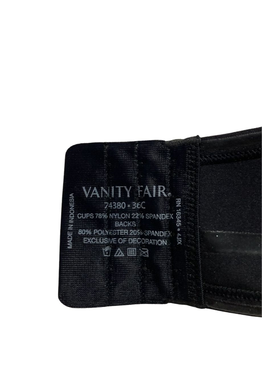 VANITY FAIR Beauty Back Smoothing Strapless Bra BLACK 36C