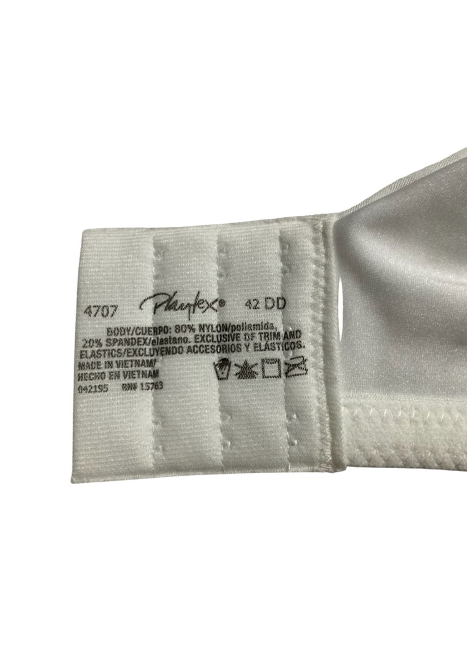 PLAYTEX Smooth Wireless Bra, Full-coverage T-shirt Bra WHITE STRIPE 42DD