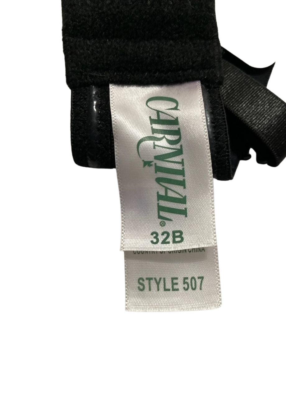 CAENIVAL Seamless Seven Way Convertible Bra BLACK 32B