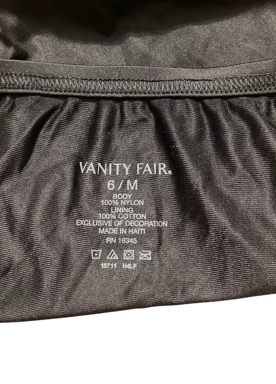 VANITY FAIR High Waisted Underwear BLACK M