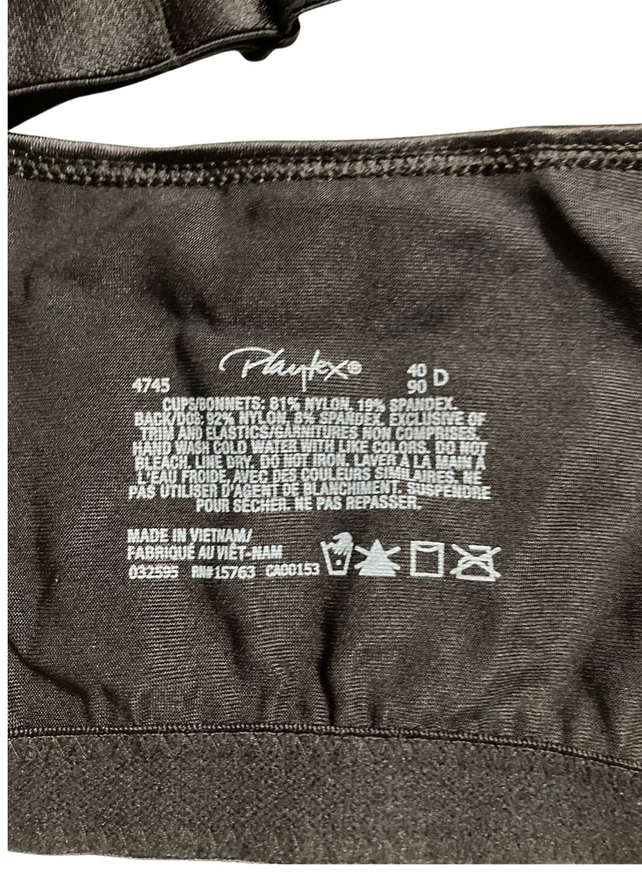 PLAYTEX Wireless Bra, 18 Hour Plus-Size Bras Available BLACK 40D