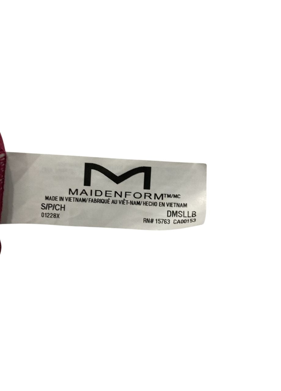 MAIDENFORM All-Over Lace Longline Bralette RED S