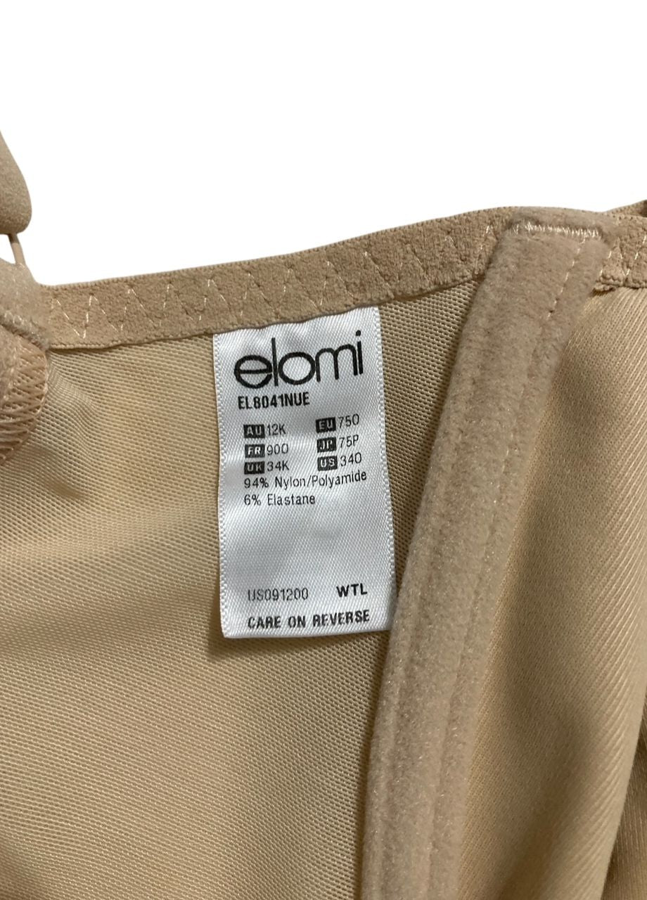 ELOMI Energise Sports Bra: High Impact Support NUDE 34O