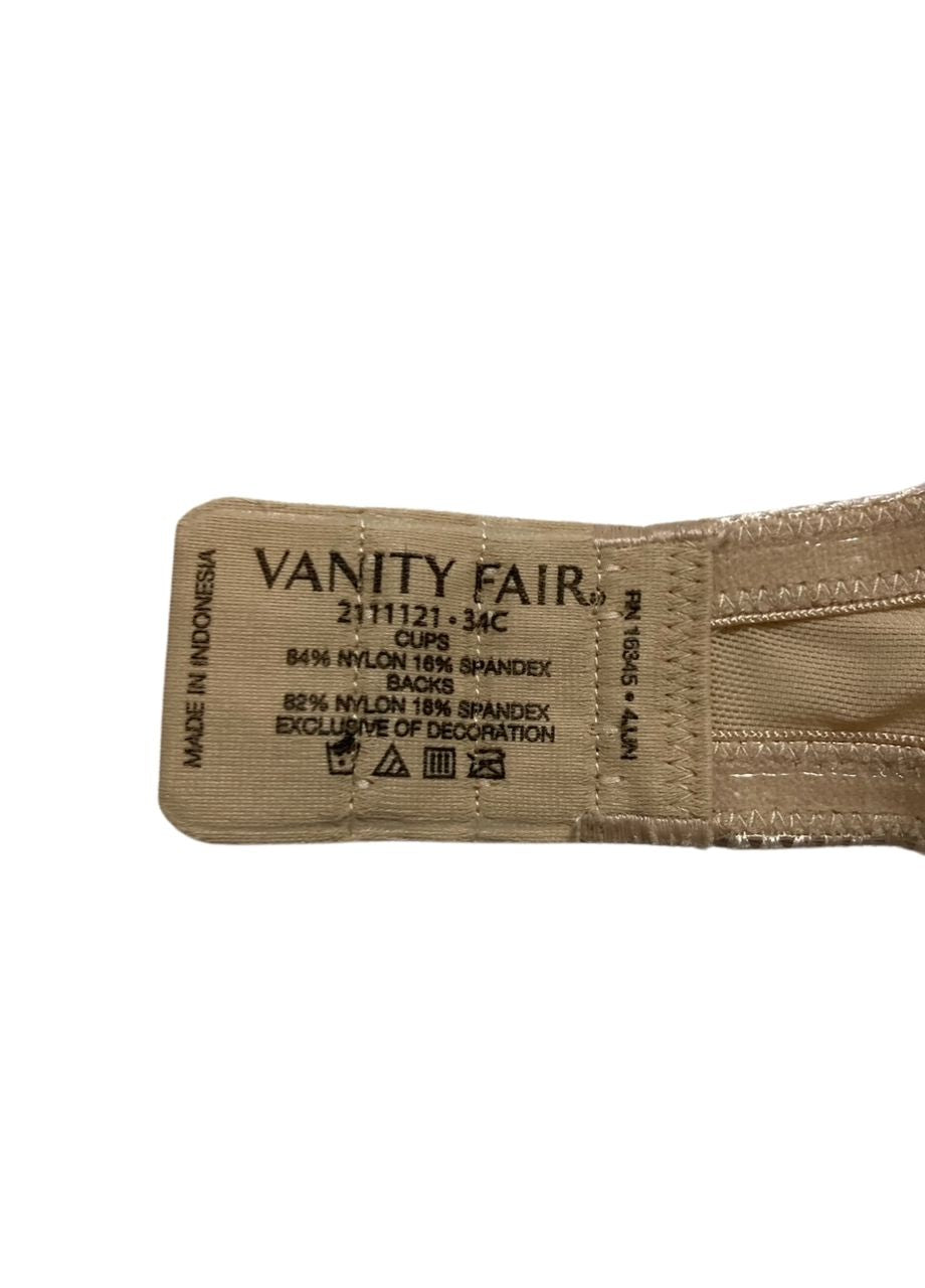 VANITY FAIR Gel Touch Padded Strapless Push Up Bra BEIGE 34C