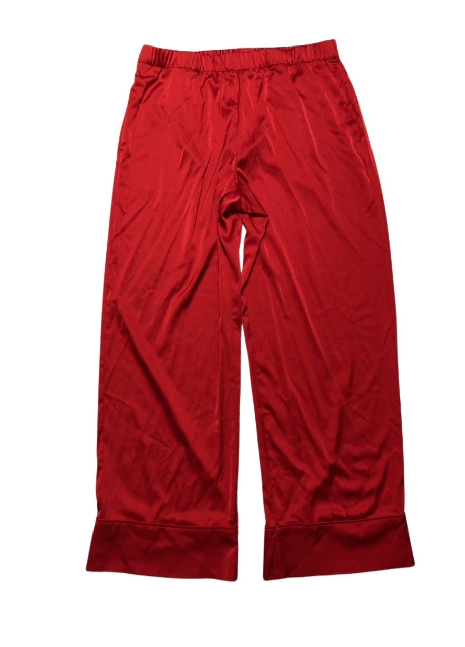 I.N.C Notch Collar Pajama Set RED M