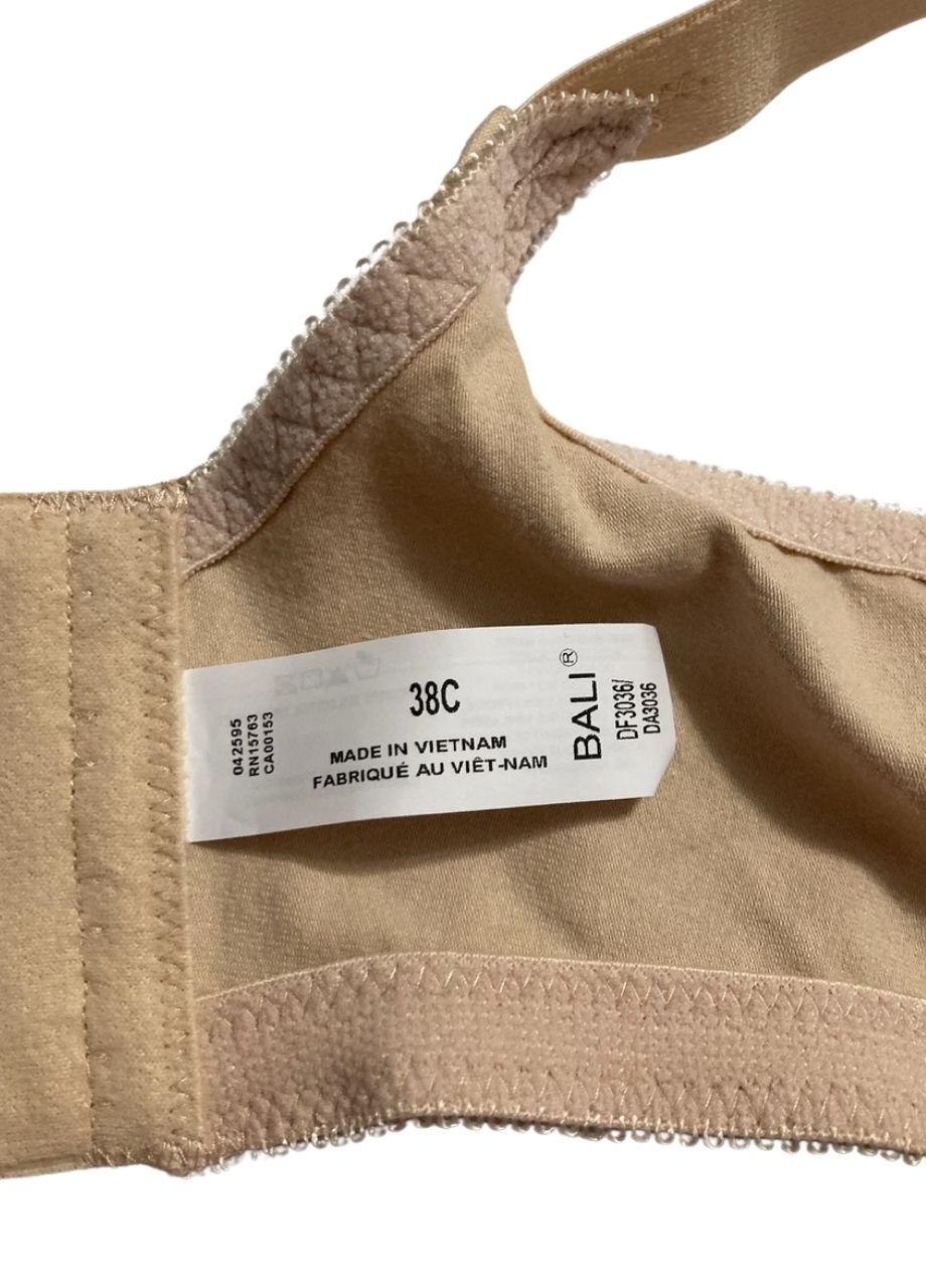 BALI Double Support Wireless Bra Full-Coverage Cotton T-Shirt Bra SOFT TAUPE 38C