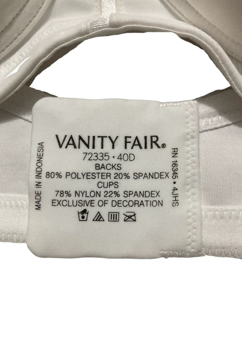 NWD VANITY FAIR Bra with 2-Way Convertible Strap WHITE 40D