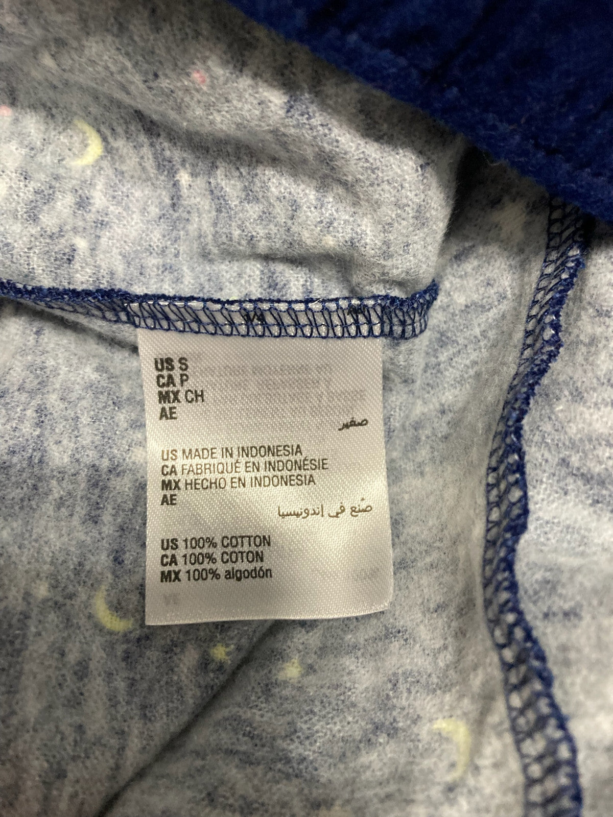Jenni Pajama Pants Moon/Stars Navy S