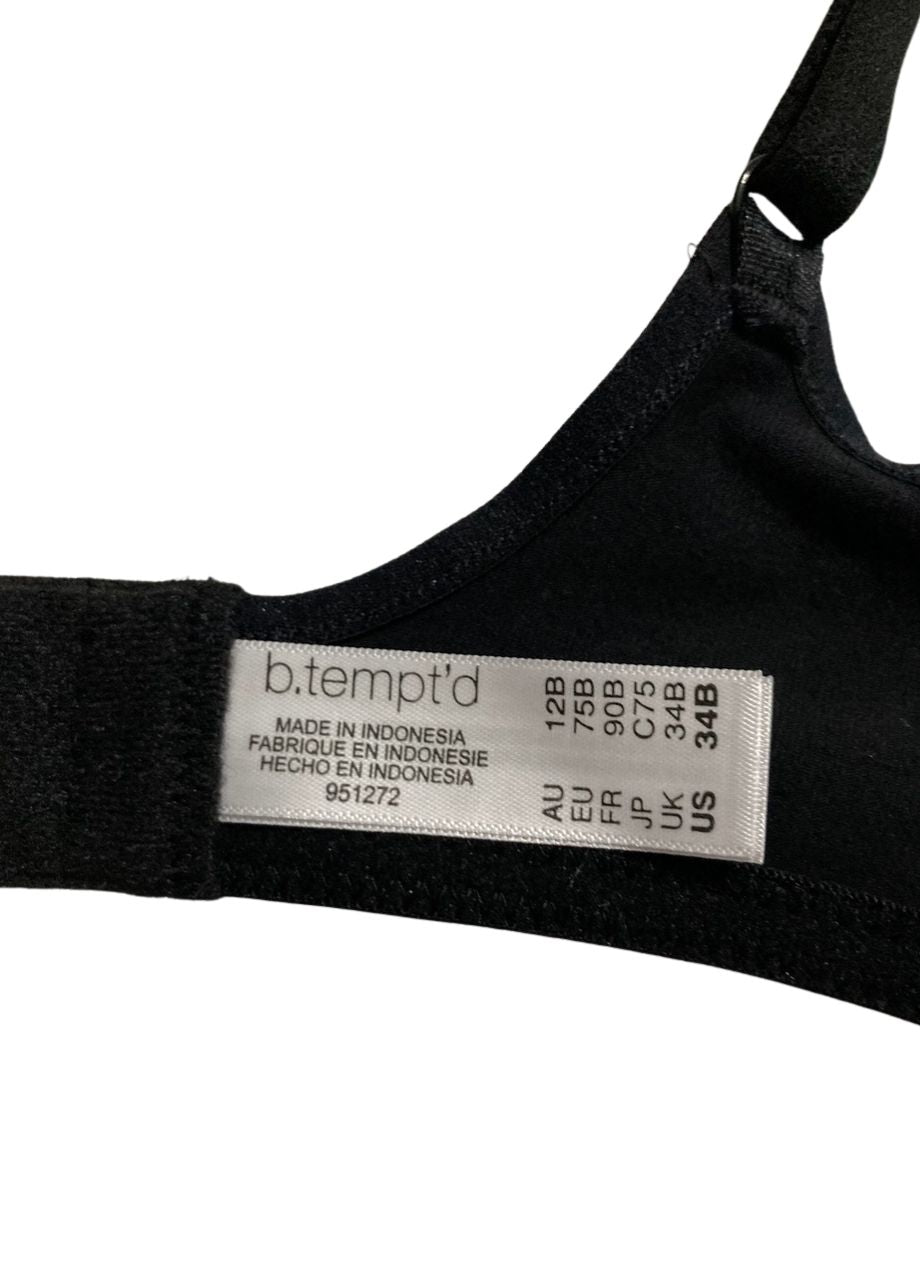 B.TEMPT´D Cotton to a Tee Scoop Underwire Bra BLACK 34B
