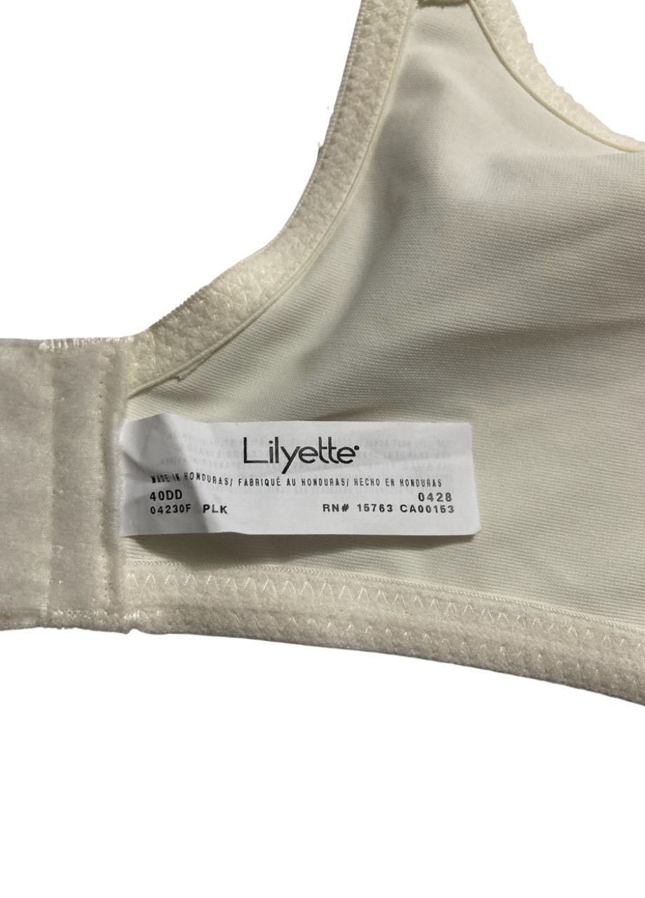 LILYETTE Minimizer Underwire Bra with Lace Trim PEARL 40DD