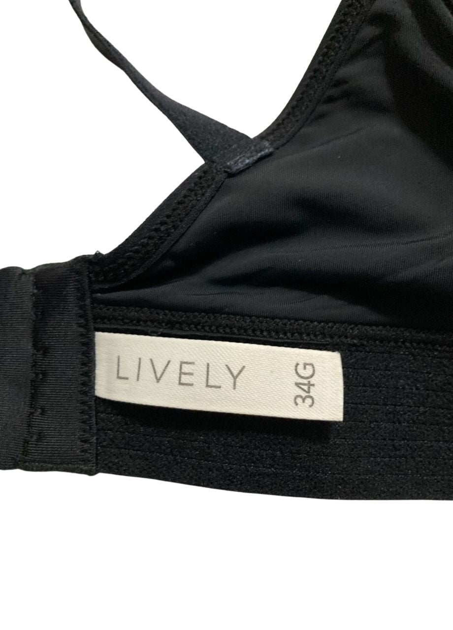 LIVELY Wireless Spacer Bra BLACK 34G