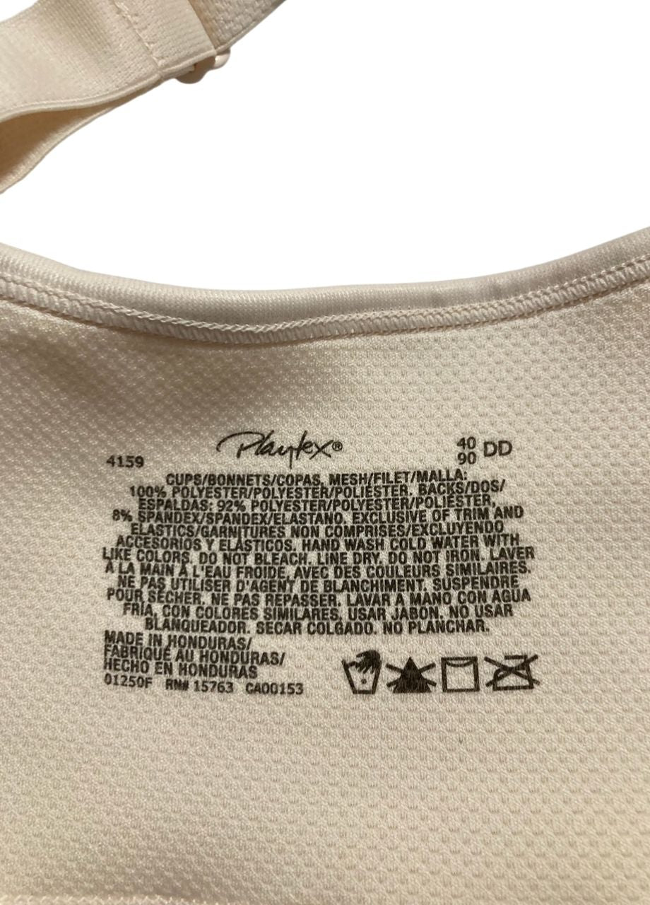 PLAYTEX 18 Hour Active Lifestyle Full Coverage Bra LIGHT BEIGE 40DD