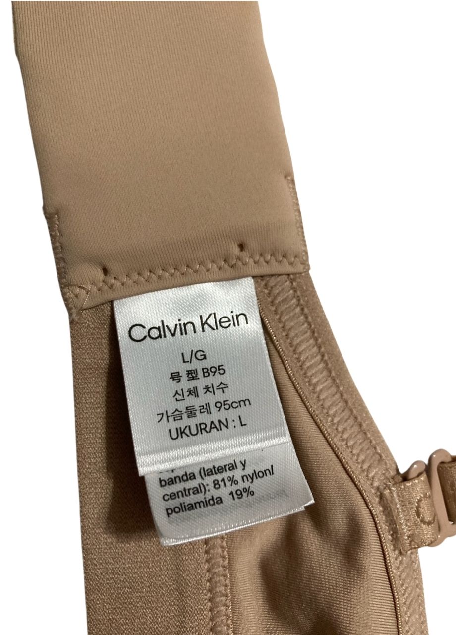 NWD CALVIN KLEIN Form to Body Lightly Lined Triangle Bralette CEDAR L