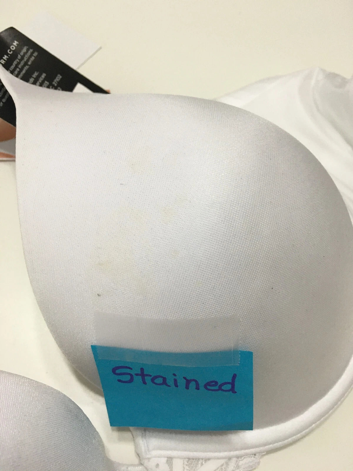 NWD Maidenform DreamWire Underwire Bra, No-Poke Push-Up Bra White 36D