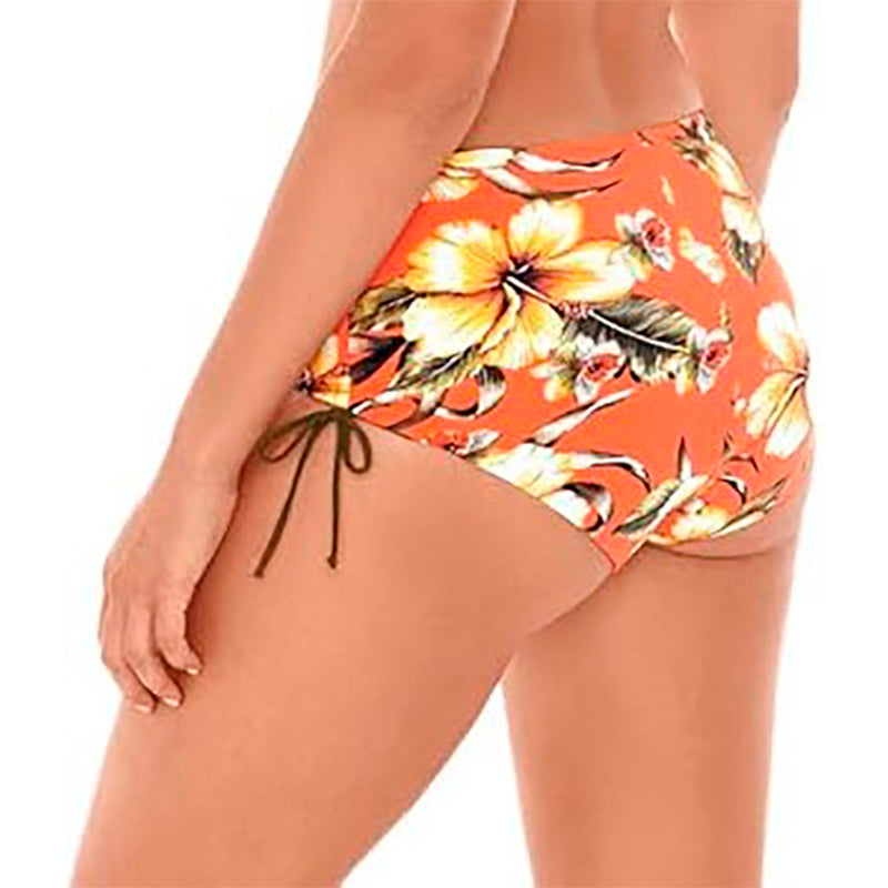 SKINNY DIPPERS Swimwear High Waist Reversible Suit Bottom MULTICOLOR L