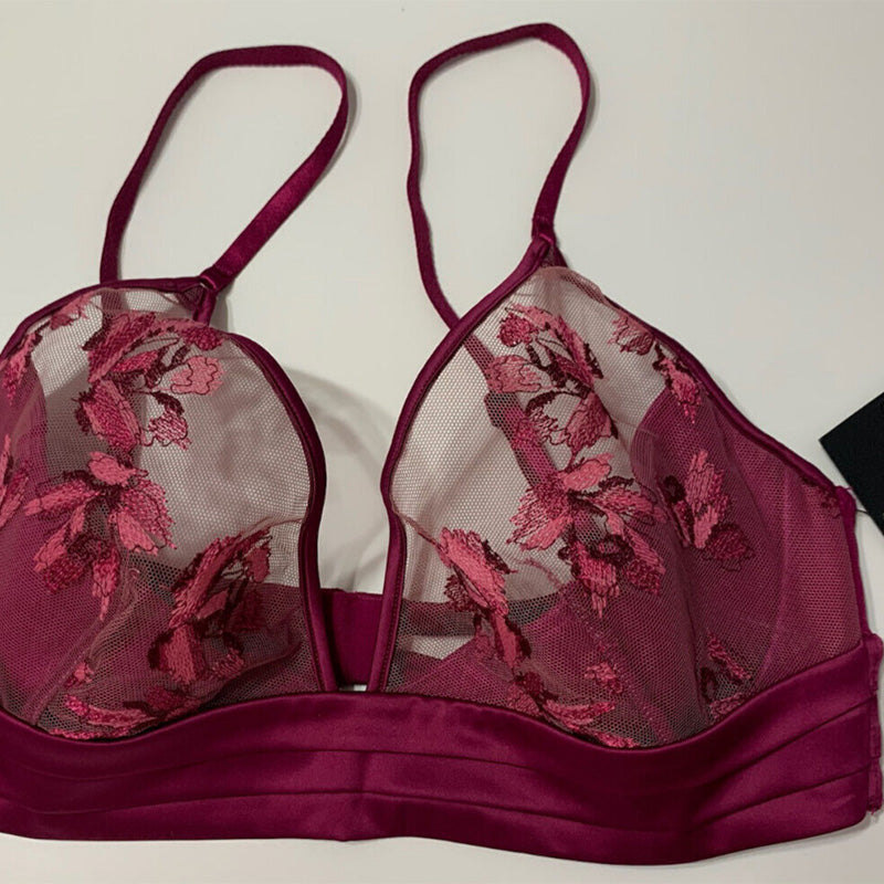 Calvin Klein CK Black Collection Temptation Burgundy 34C