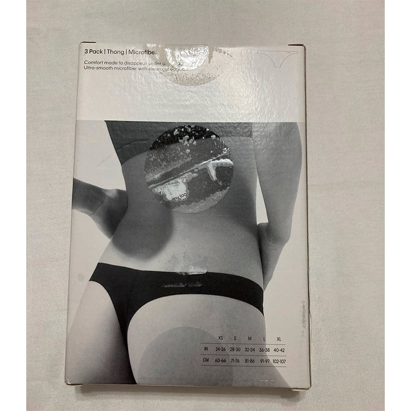 Calvin Klein Invisibles Seamless Thong Panties 3 Pack Light Caramel 3 Pack M