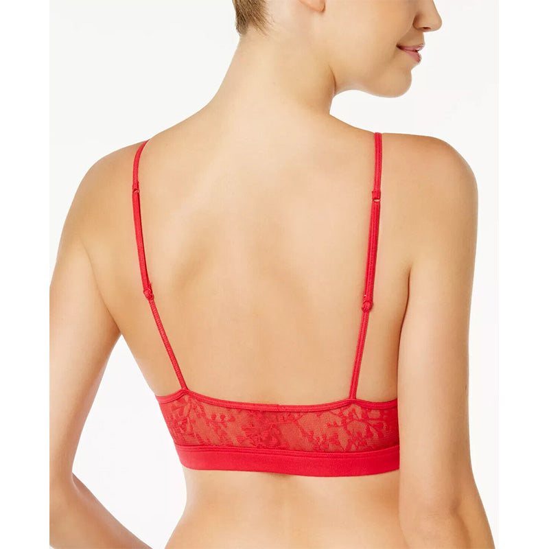 Calvin Klein Bare Lace Bralette Light Red XS