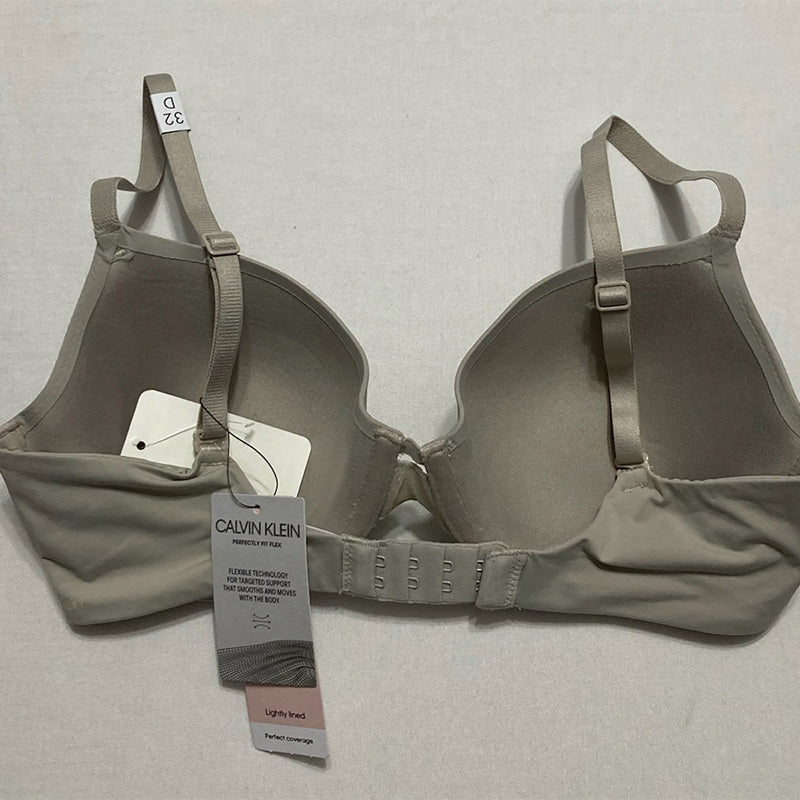 Calvin Klein Perfectly Fit Flex Lightly Lined Perfect Coverage T-Shirt Bra Dove 32D