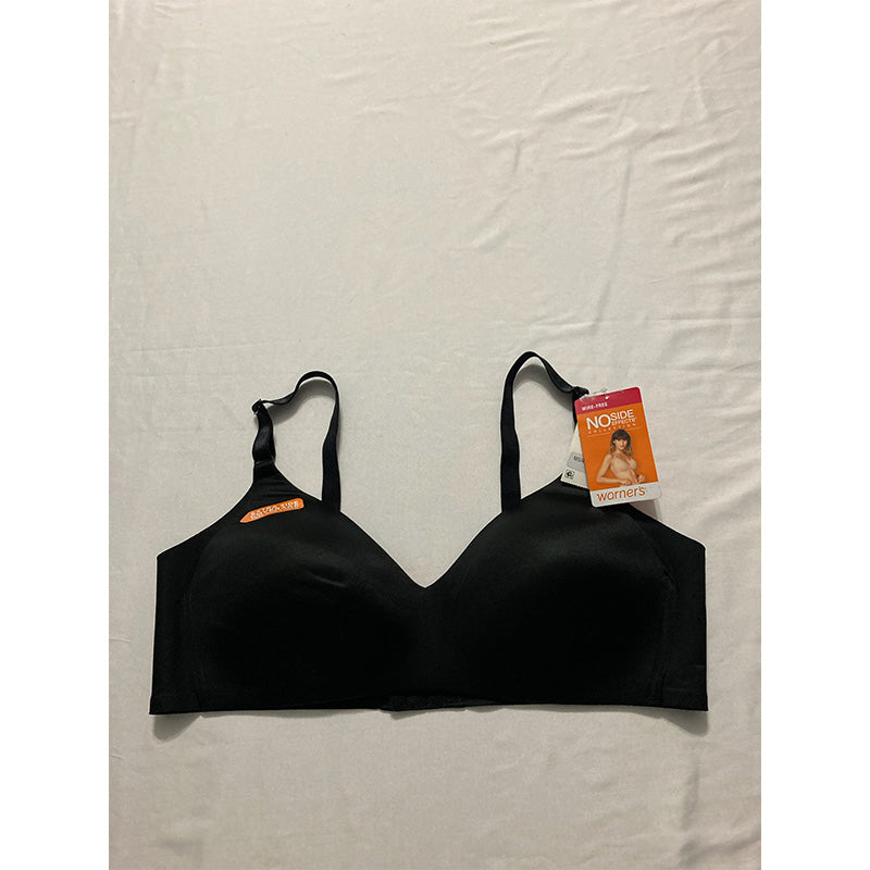 Warner's No Side Effects Underarm-Smoothing Bra Black 38C