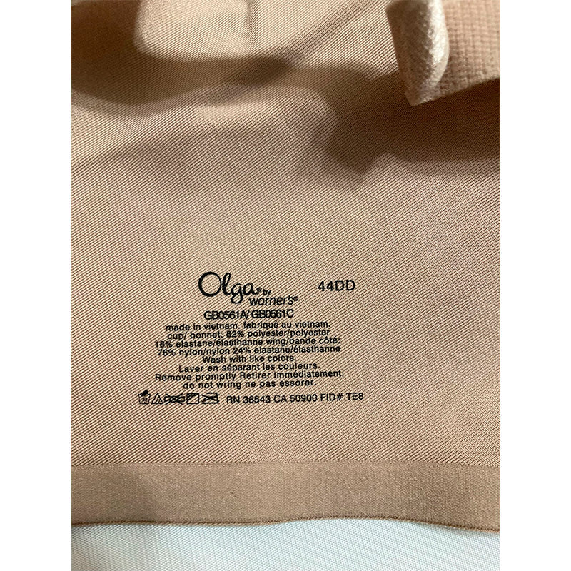 Olga No Side Effects Underwire Contour Bra Toasted Almond 44DD