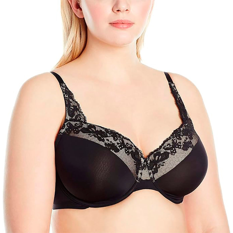 Olga Cloud 9 Underwire Contour With Lace Bra Black 36D