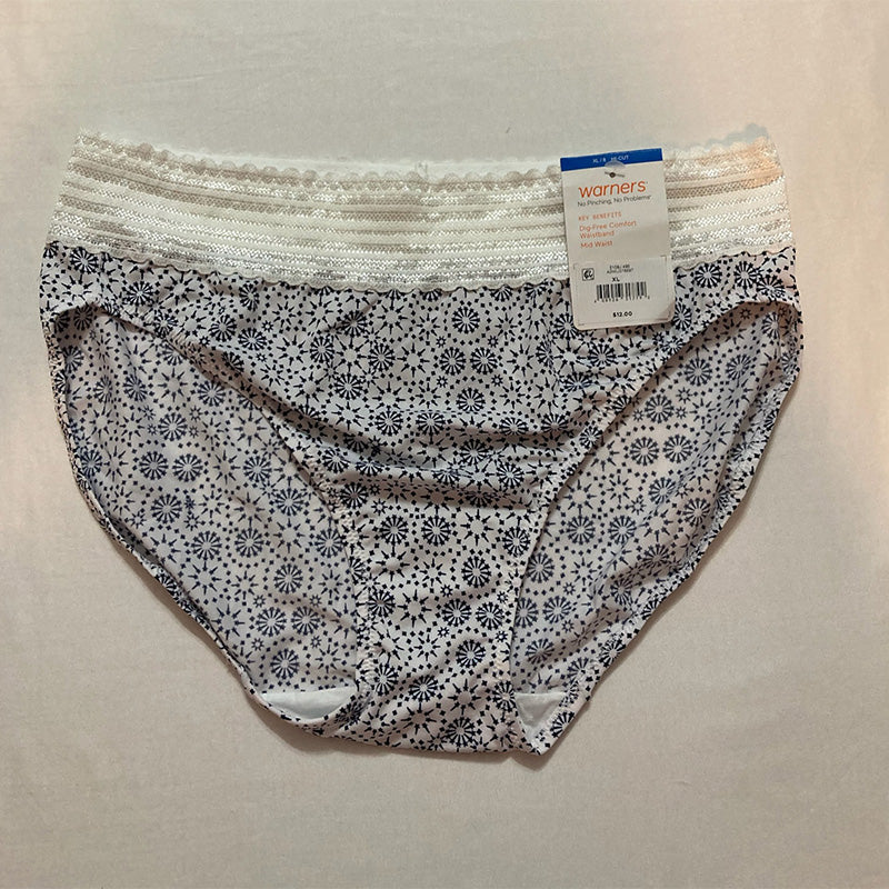 Warner's No Pinching No Problems Dig-Free Blue Star Print XL