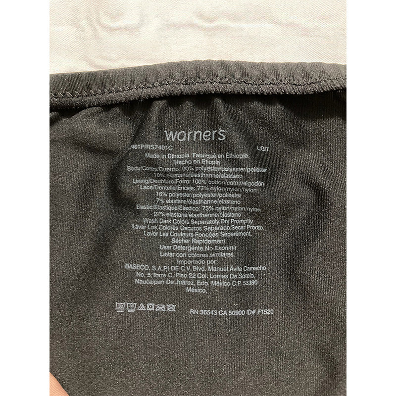 Warner's No Pinching Comfort Rich Black L