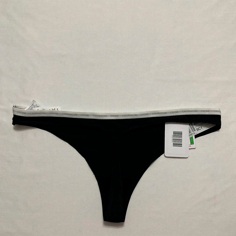 Calvin Klein CK One Cotton Thong Panty Black L